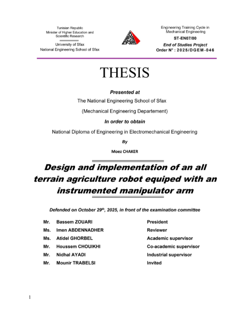 AgriRobot Thesis Report